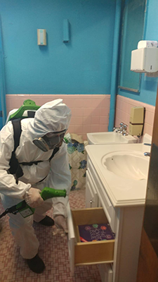 Electrostatic Disinfecting Bathroom